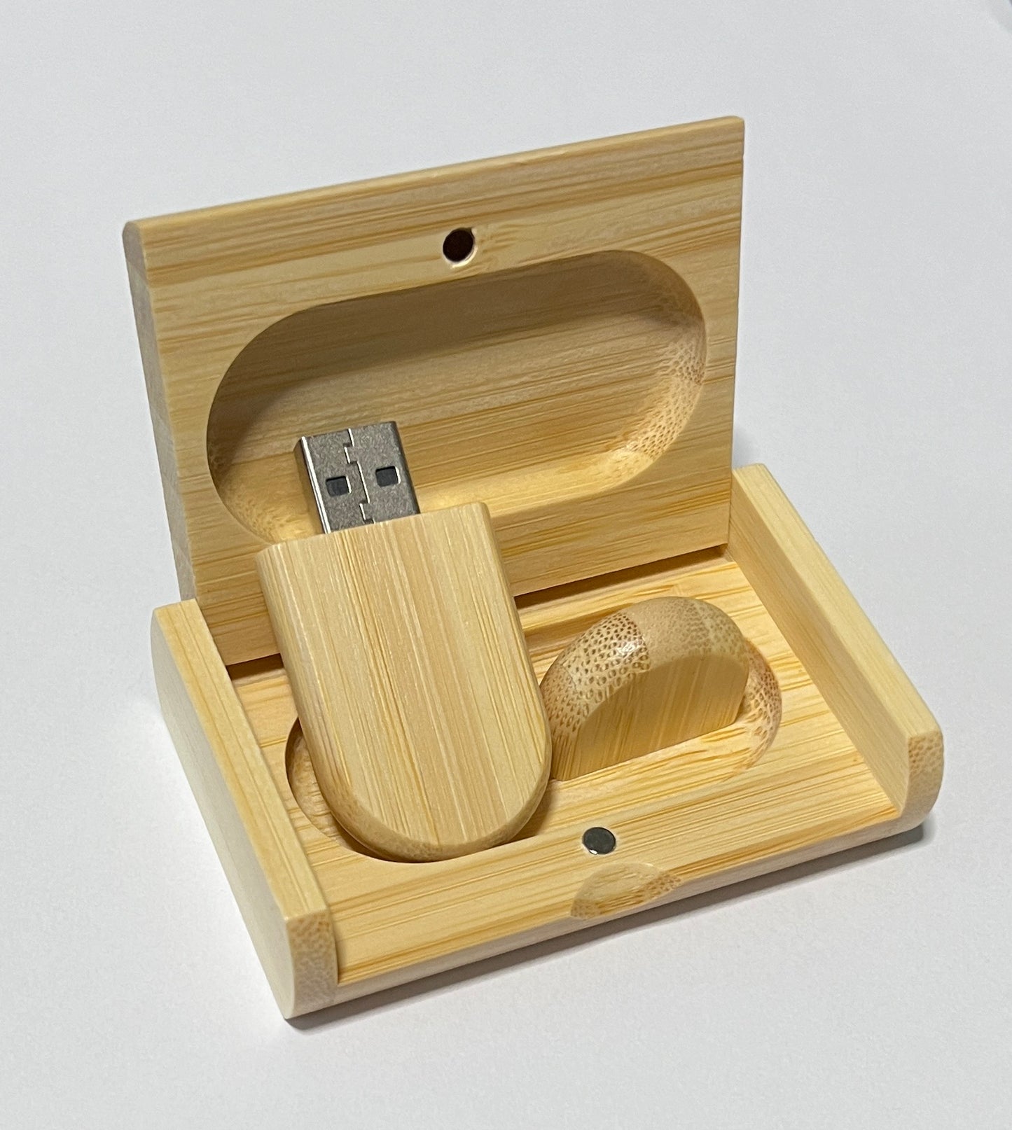 USB-Stick mit Geschenkbox aus Holz, 4GB